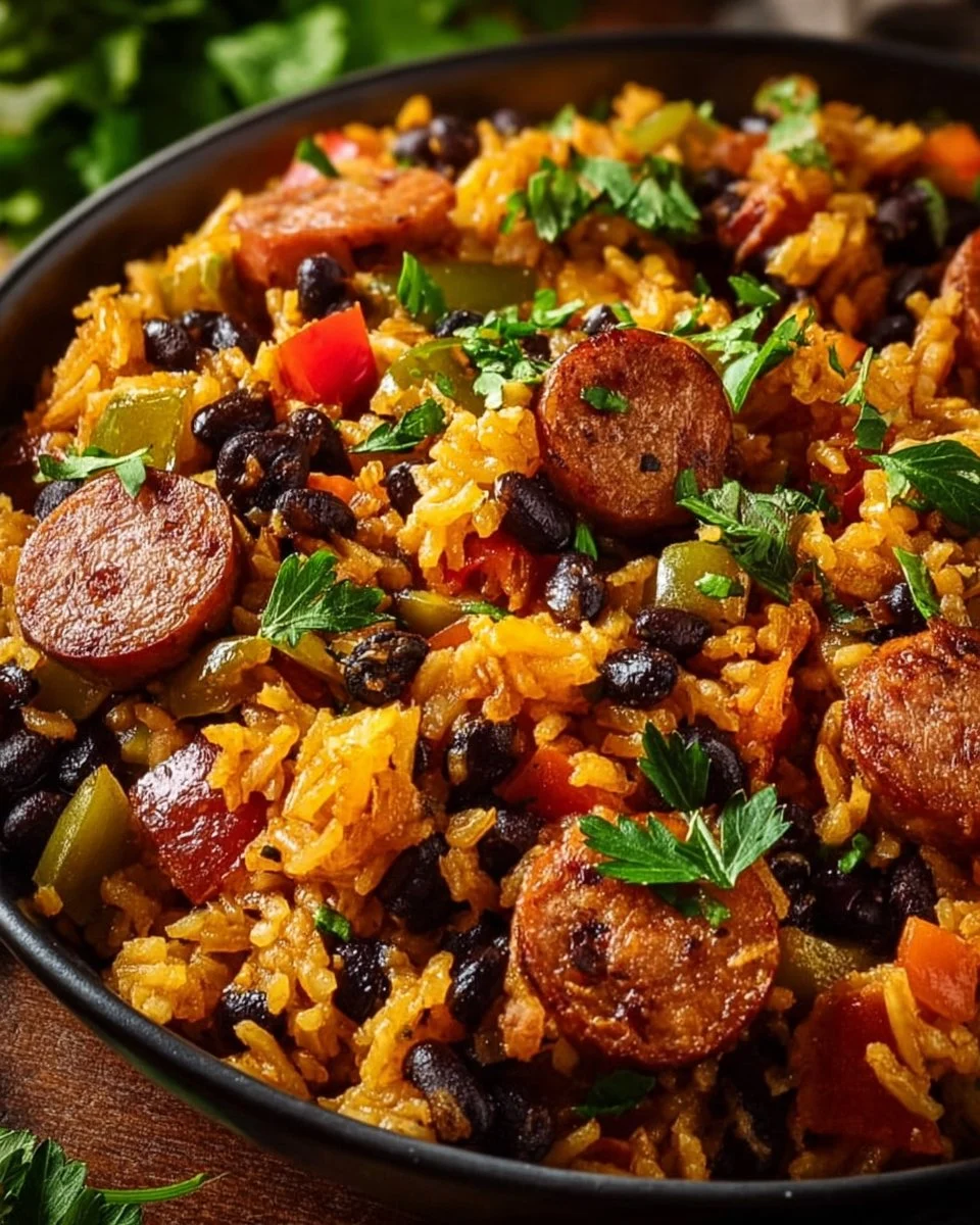 Black Beans and Rice with Sausage