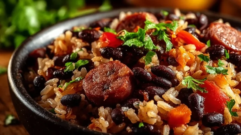 Black Beans and Rice with Sausage