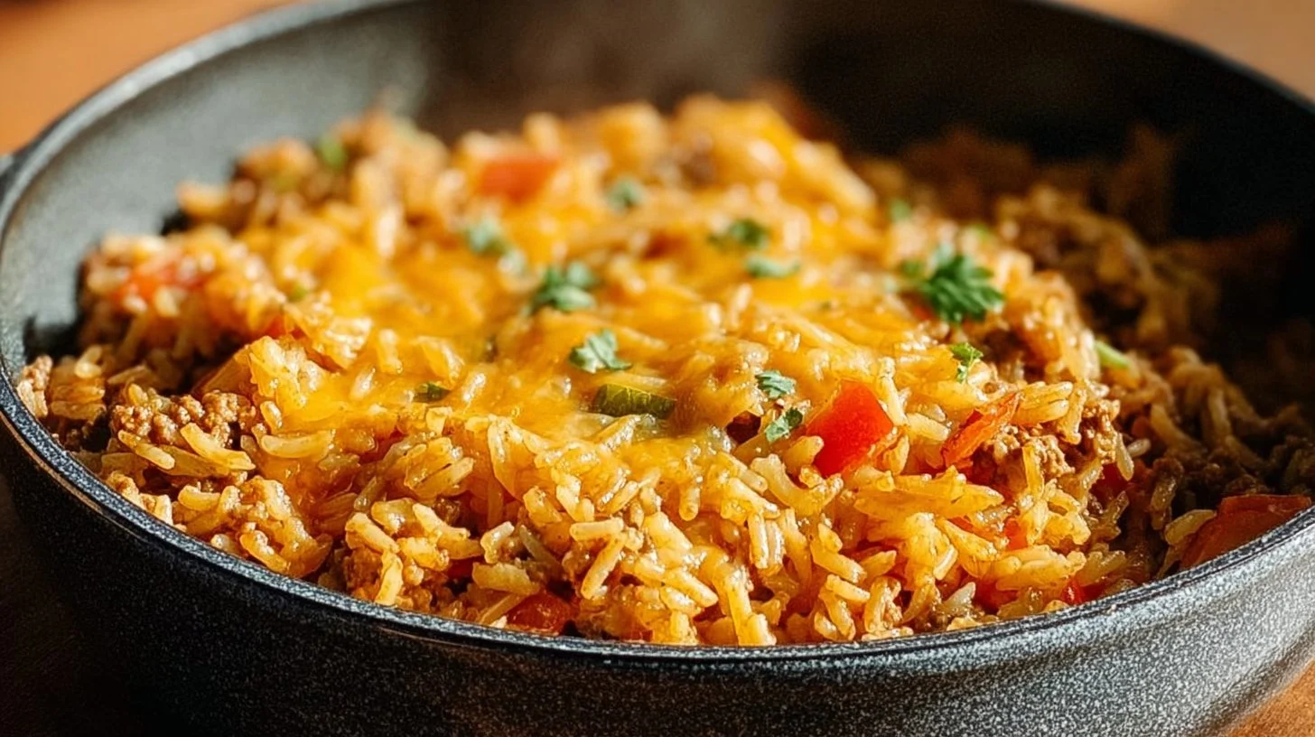 Cheesy Taco Rice Recipe