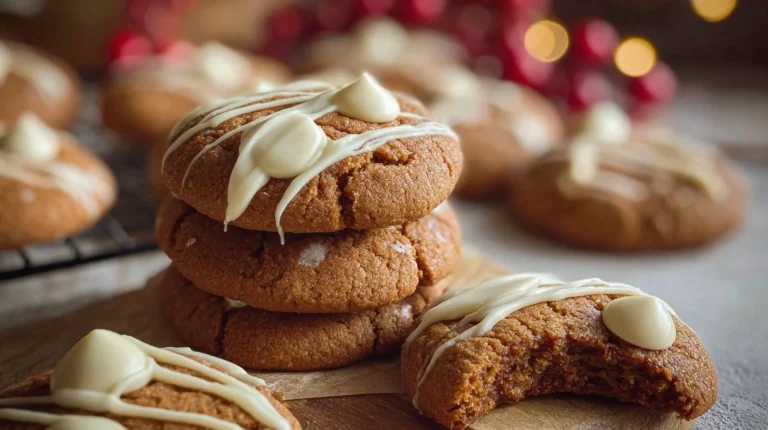 Chewy Maple Cinnamon Cookies with White Chocolate