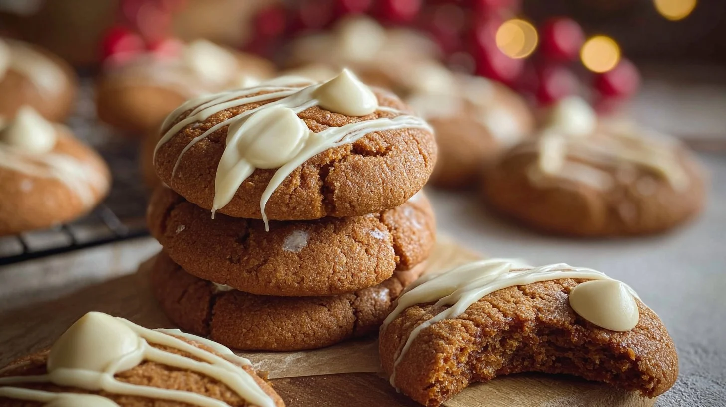 Chewy Maple Cinnamon Cookies with White Chocolate