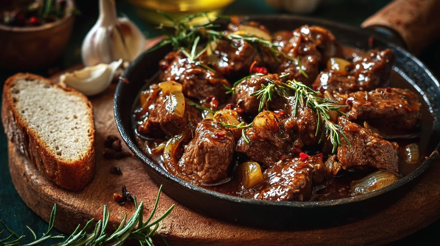Classic Chicken Liver and Caramelized Onions