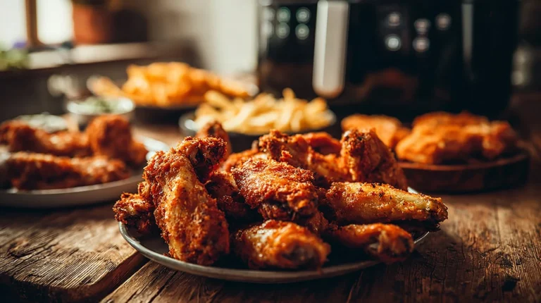 Crispy Air Fryer Chicken Wings and Tenders