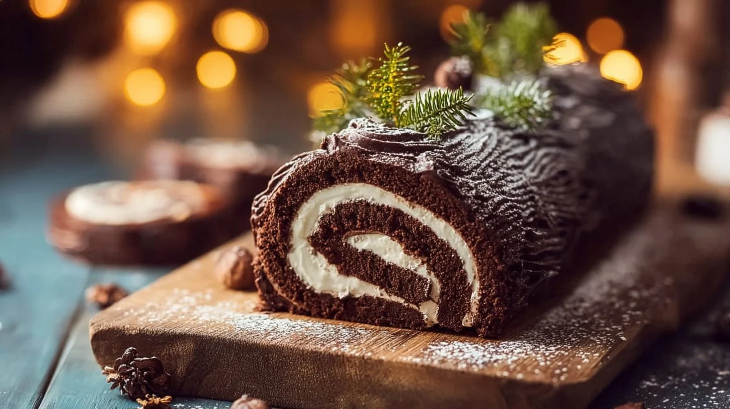 Easy Cake Mix Yule Log