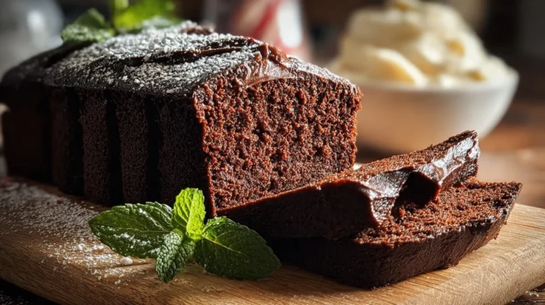 Moist Peppermint Fudge Cake