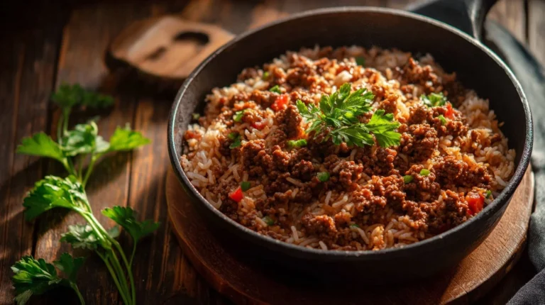 One-Pan Ground Beef and Rice
