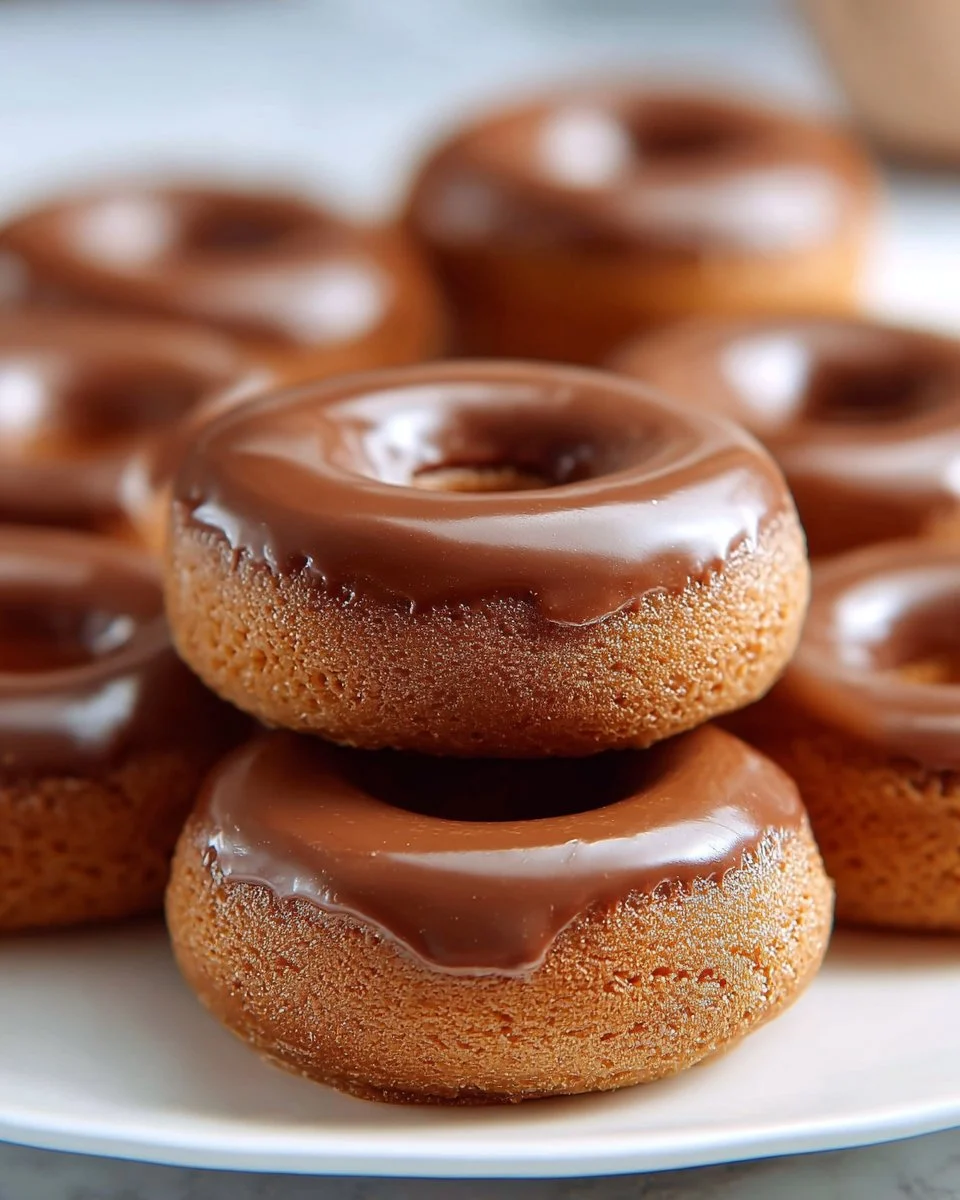 Baked Gingerbread Mini Donuts