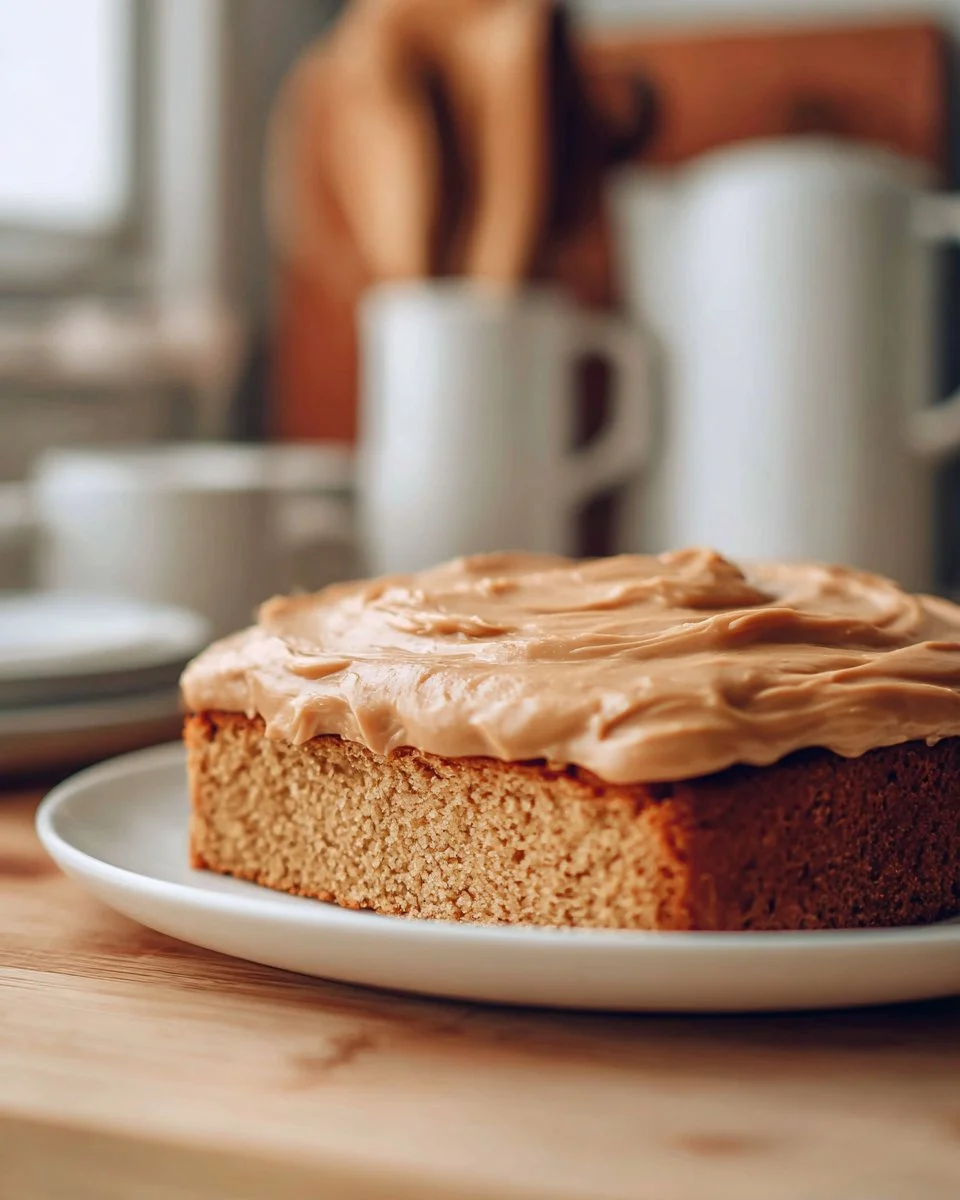 Banana Cake With Peanut Butter Frosting