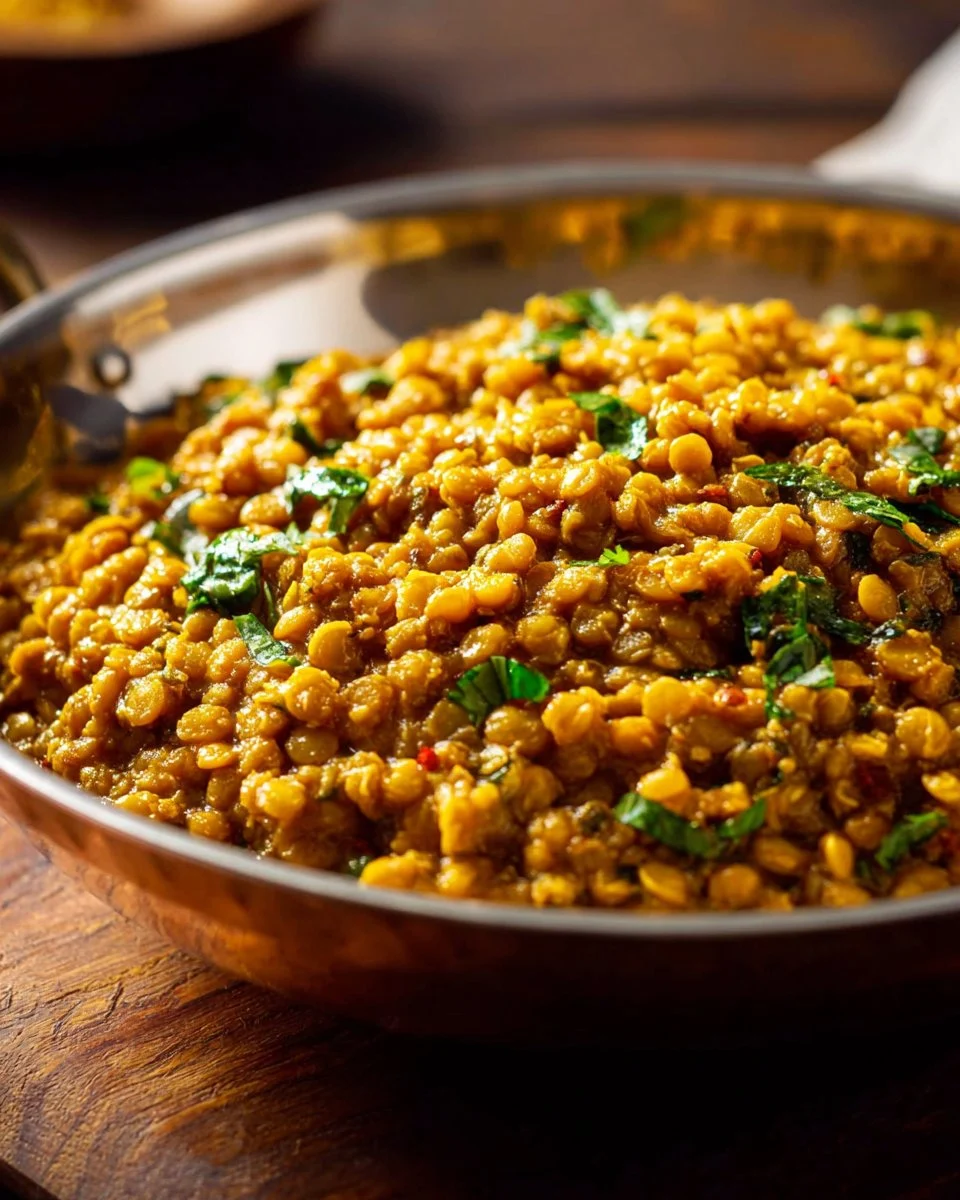 Coconut Green Curry Lentils