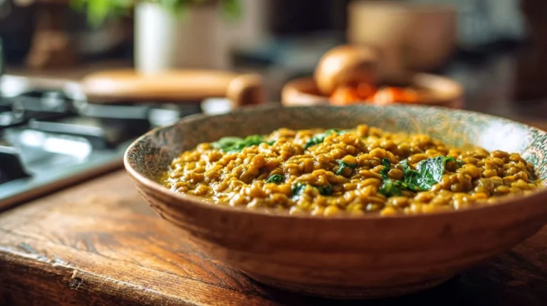 Coconut Green Curry Lentils