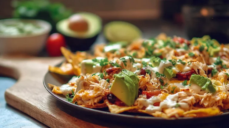 Crab and Avocado Nachos
