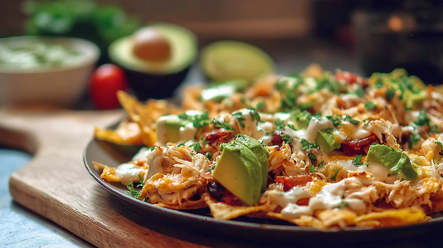 Crab and Avocado Nachos