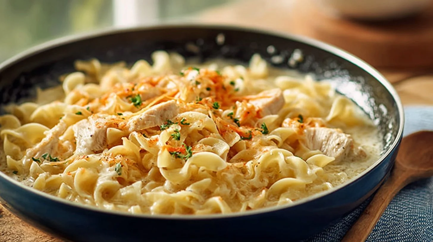 Easy Cheesy Chicken Noodles