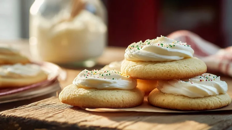 Fluffy Sugar Cookies & Vanilla Frosting