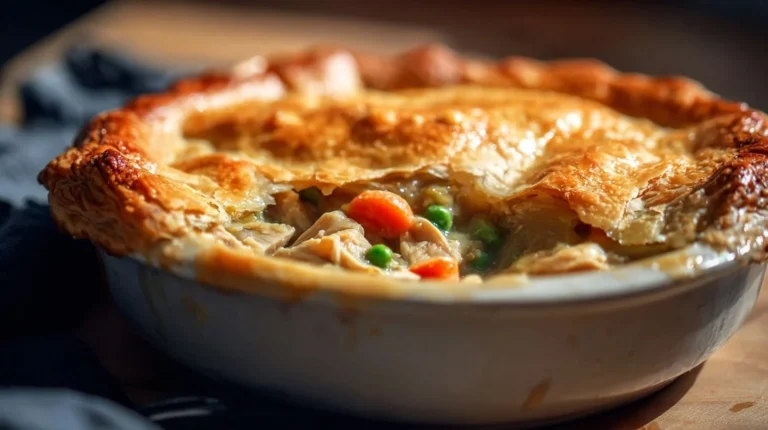 Garlic Chicken And Vegetable Pot Pie