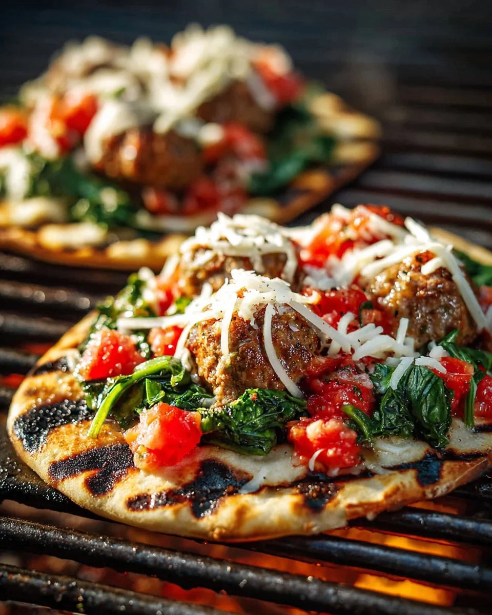 Grilled Chicken Sausage, Spinach, and Mozzarella Pizza