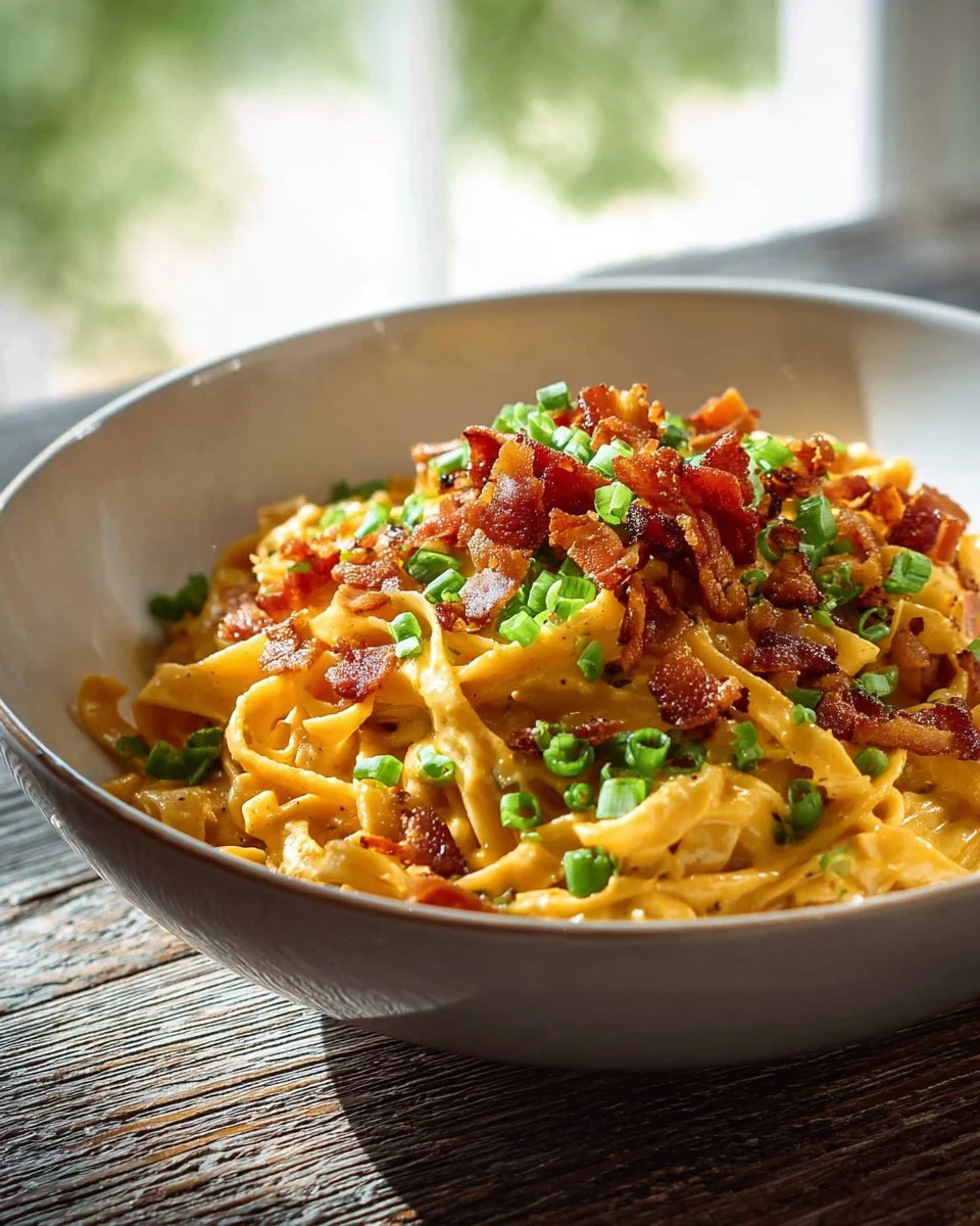 Healthy Bacon & Pumpkin Pasta