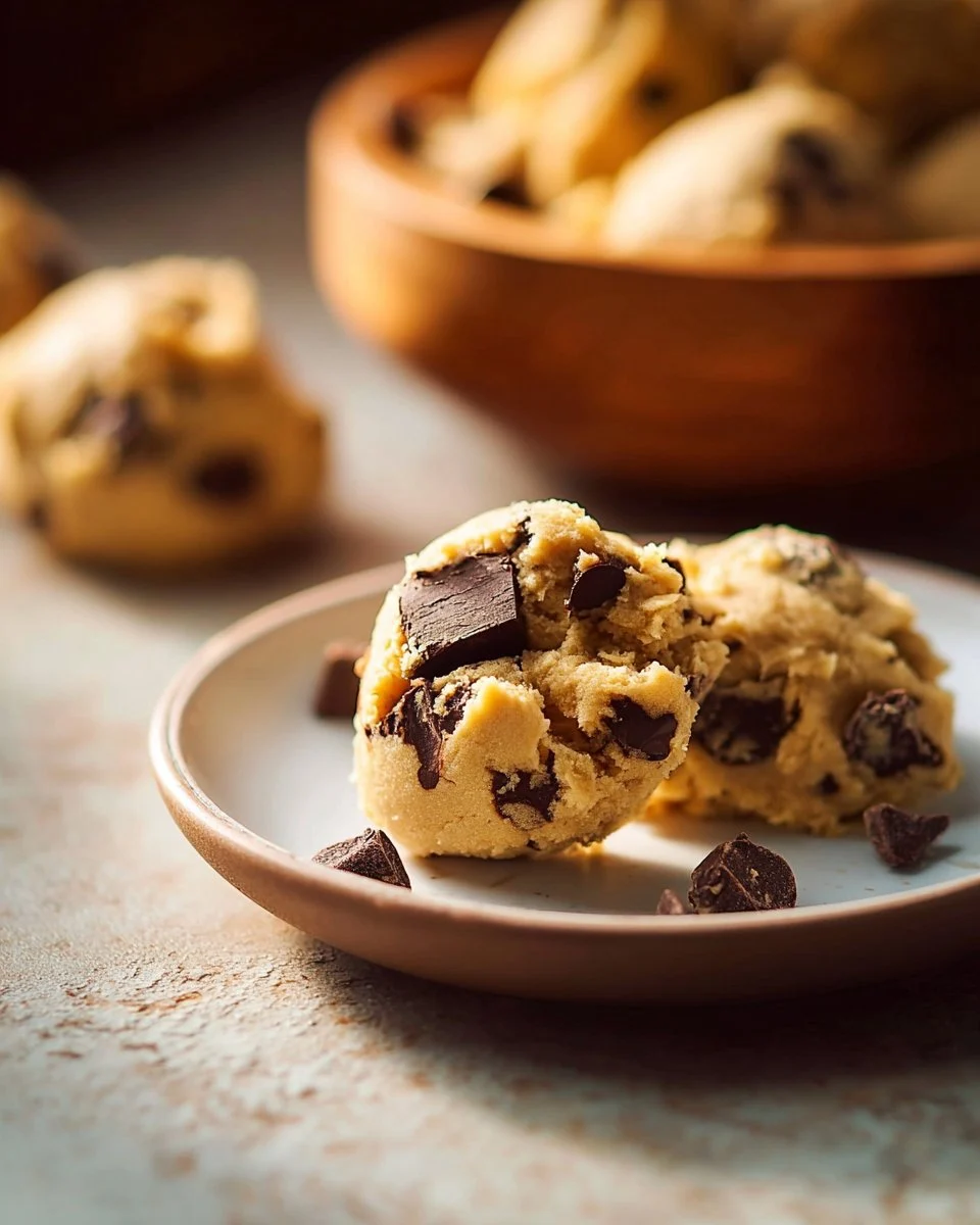 Healthy Chocolate Chip Peanut Butter Cookie Dough