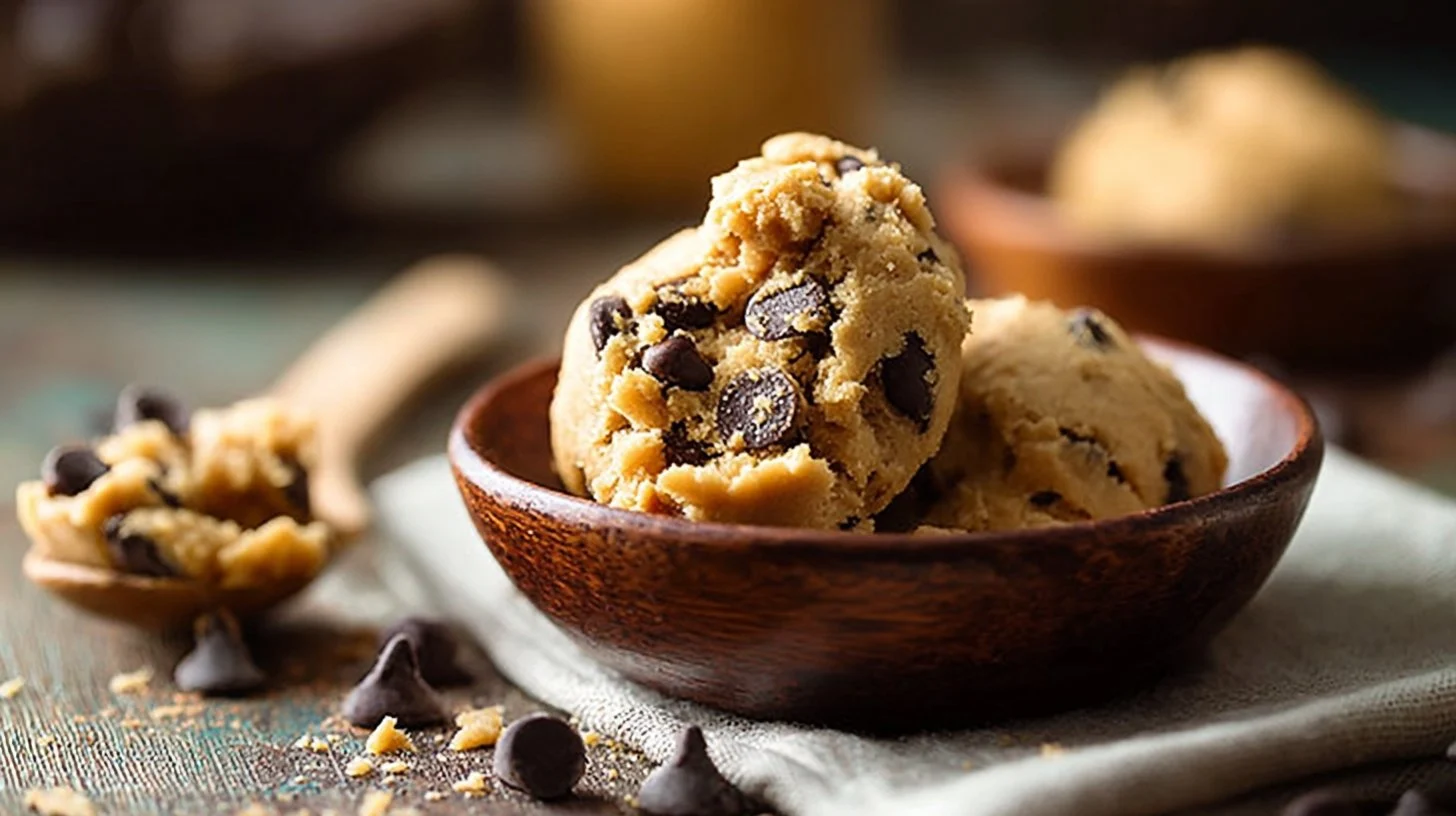 Healthy Chocolate Chip Peanut Butter Cookie Dough
