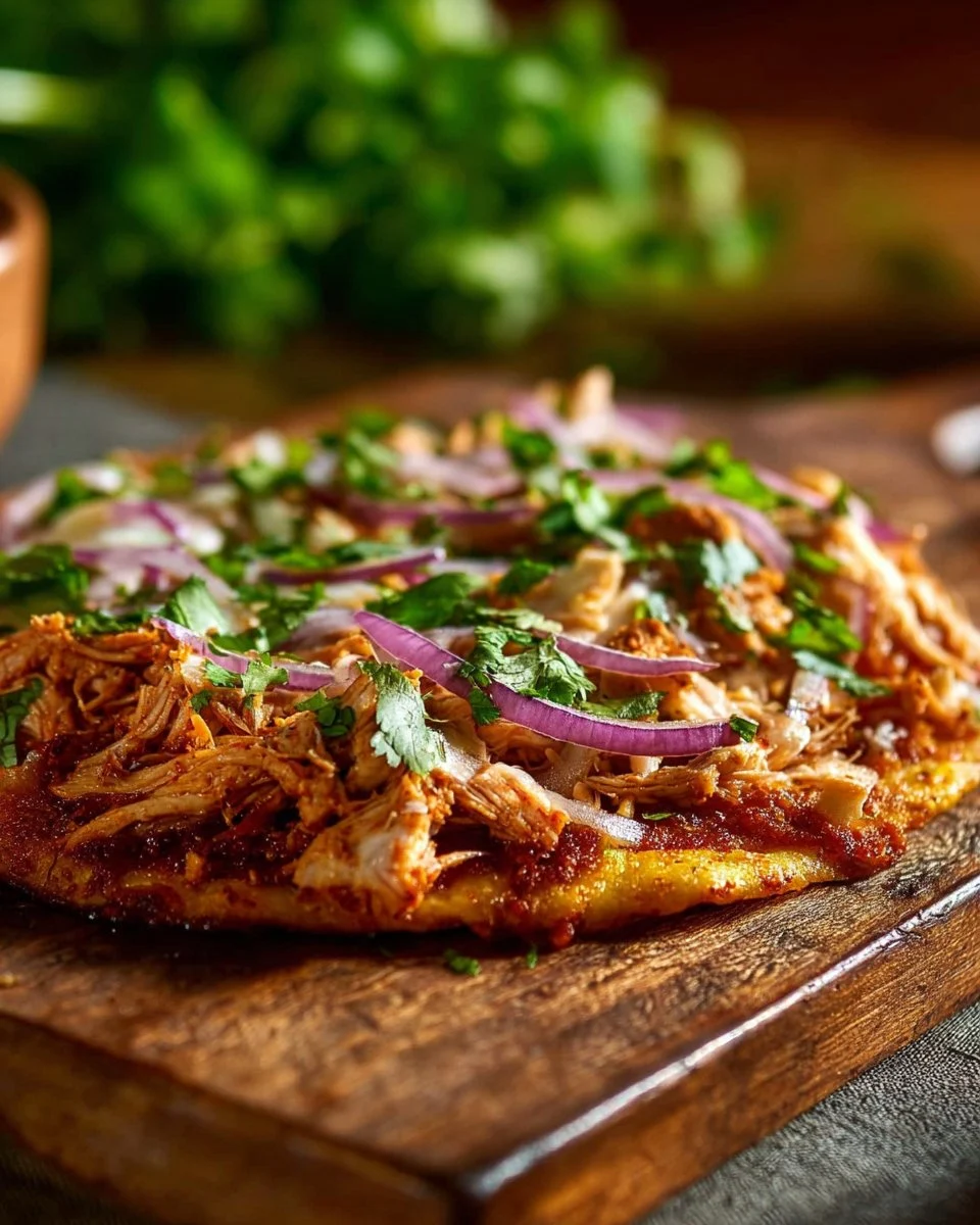 Light BBQ Chicken Pizza