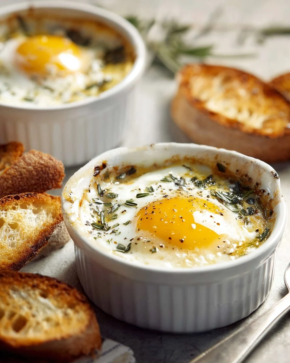 Parmesan Baked Eggs