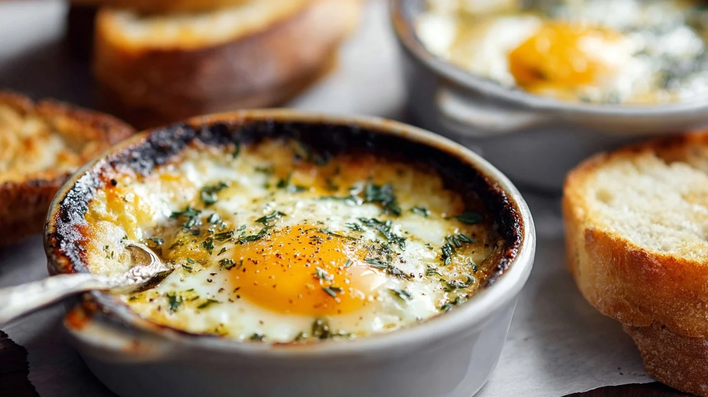 Parmesan Baked Eggs