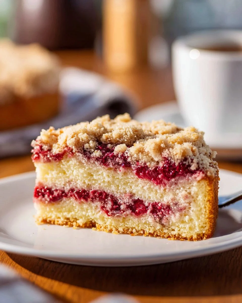 Raspberry Cream Cheese Coffee Cake
