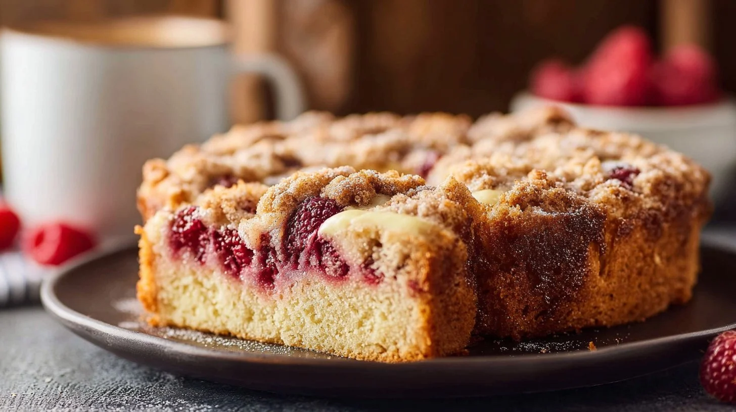 Raspberry Cream Cheese Coffee Cake
