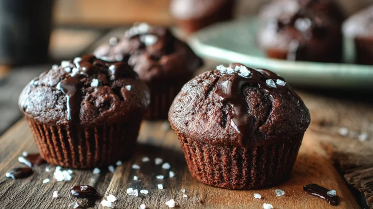 Salted Double Chocolate Muffins