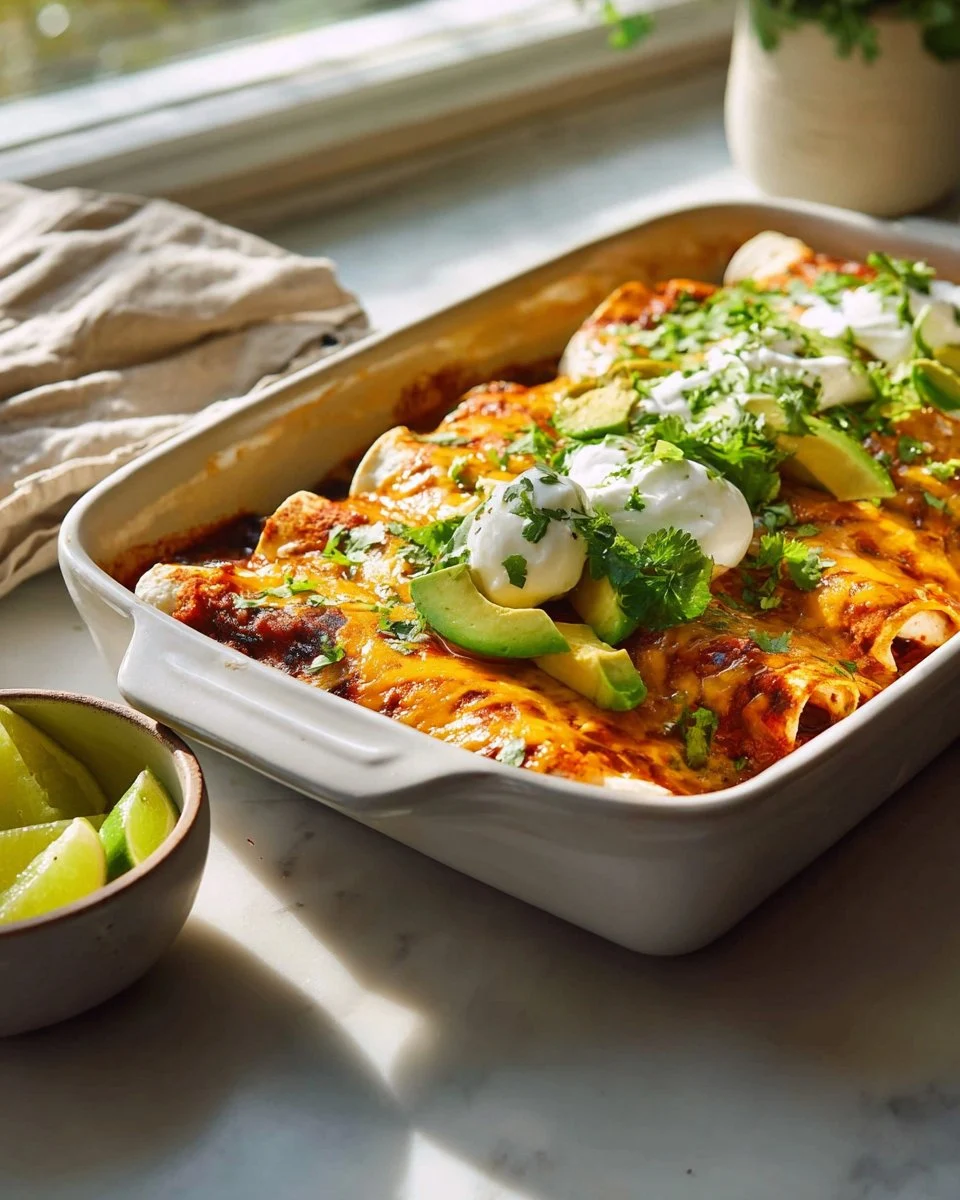 Skinny Chicken Enchiladas